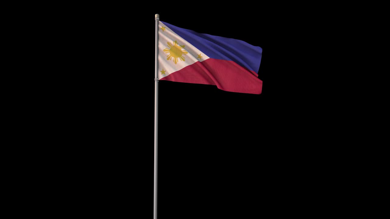 필리핀 발과 알파 채널, 4k 비디오 투명