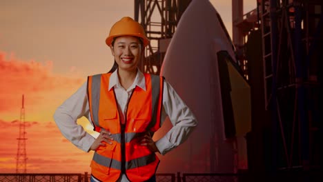 female engineer at space launch