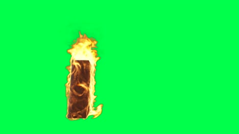 bloque de quema en la pantalla verde