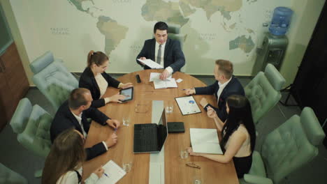 business people meeting. corporate business team and manager in a meeting