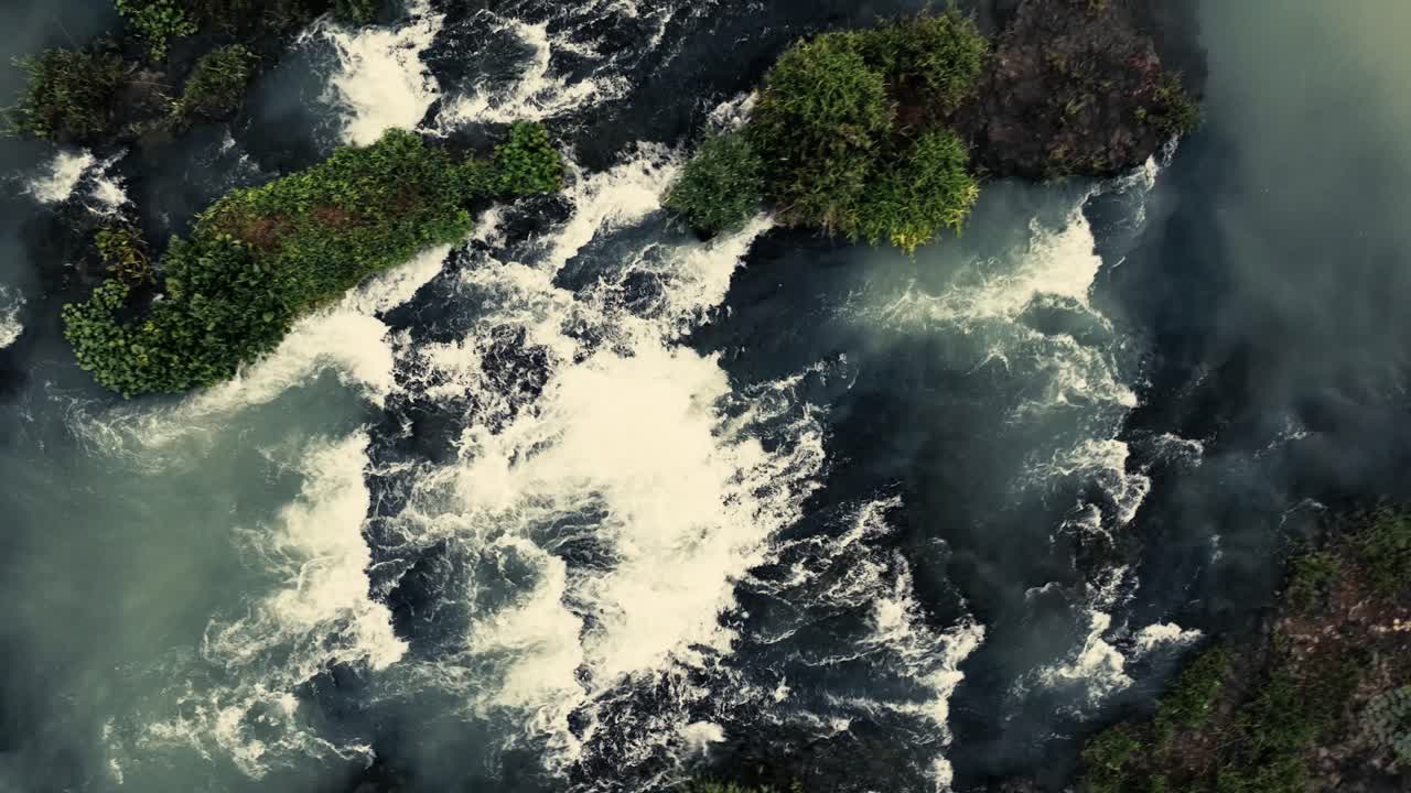 Drone footage at Buon Ma Thuot waterfall in the day in the Dak Lak Region of Vietnam