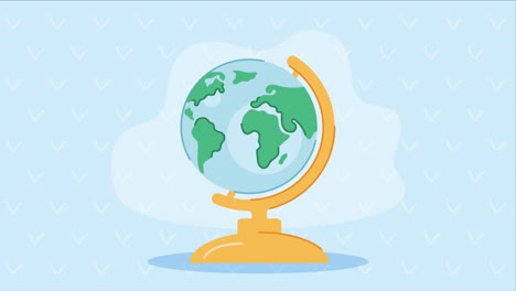 world earth map supplies animation