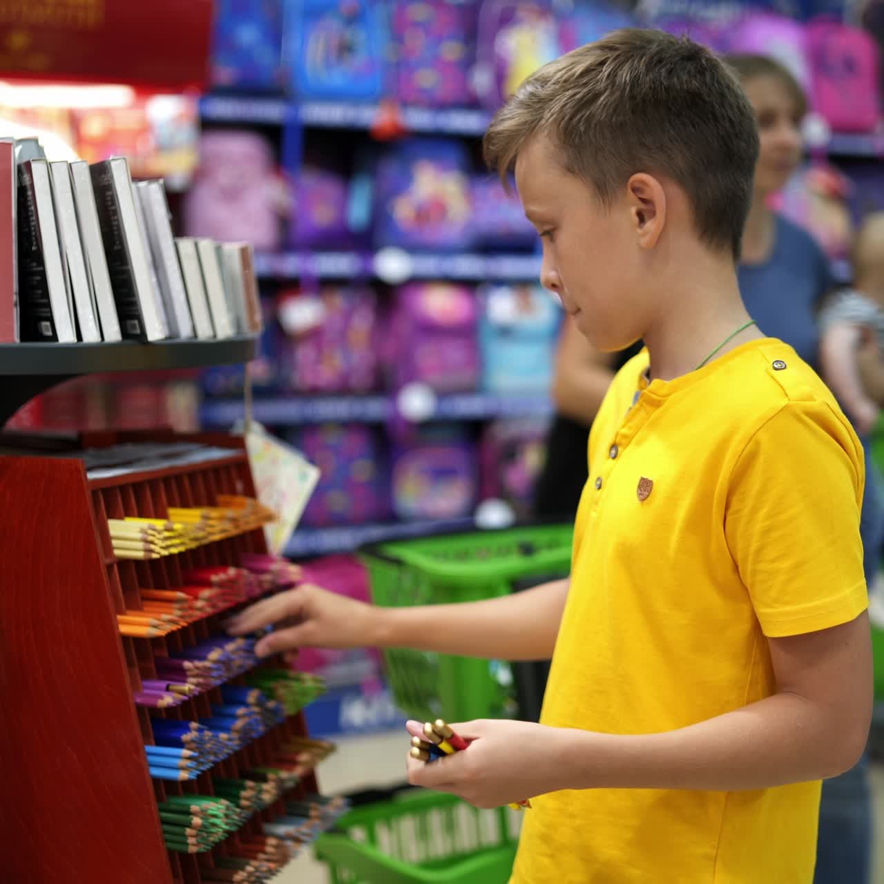 Boy preparing for september