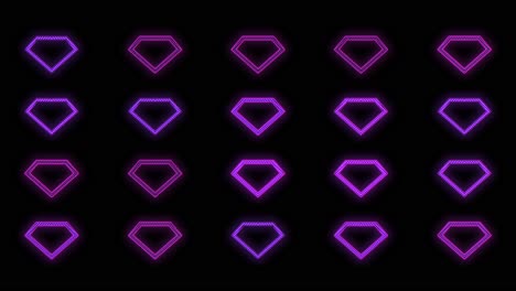 Purple-diamonds-pattern-with-pulsing-neon-light