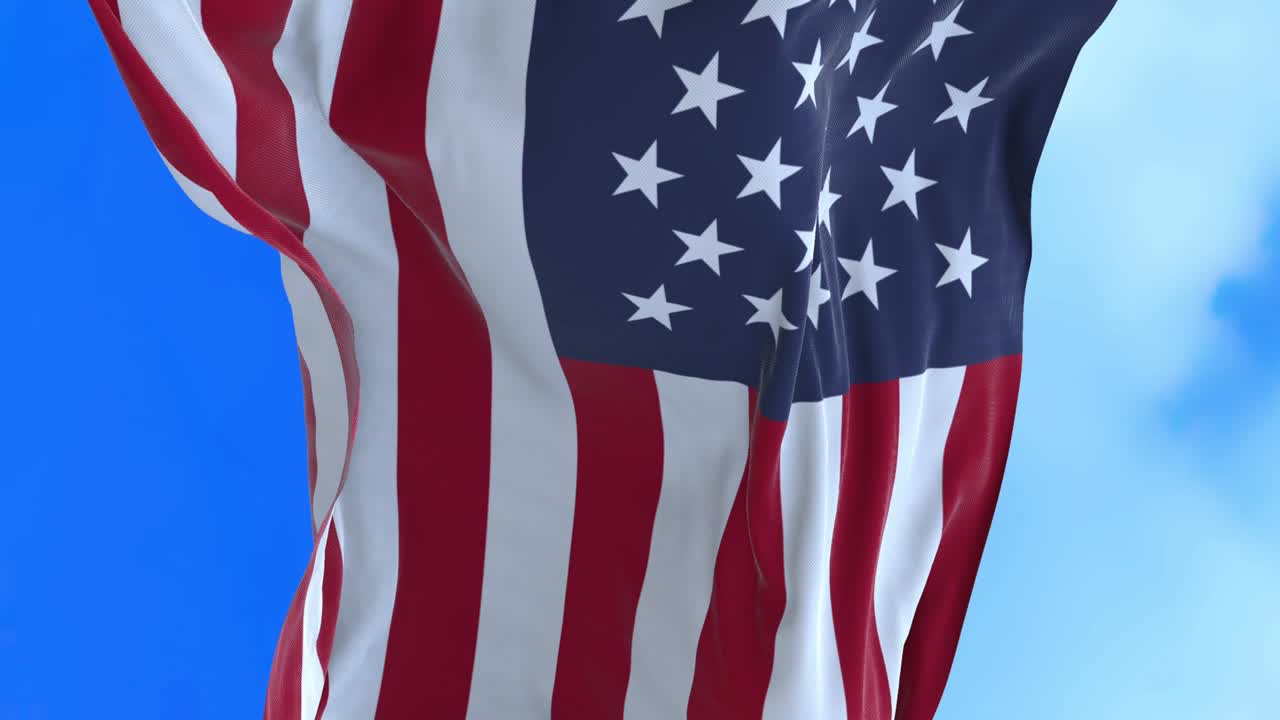 Loop continuo della bandiera degli Stati Uniti