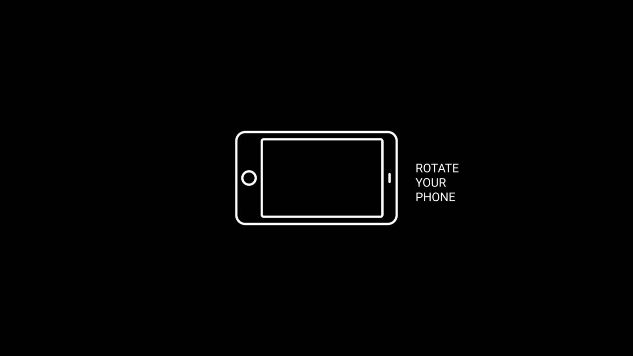 Animated Icon Showing Smartphone Rotation from Portrait to Landscape
