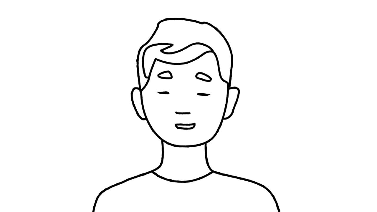 머리가 말하고 있습니다.