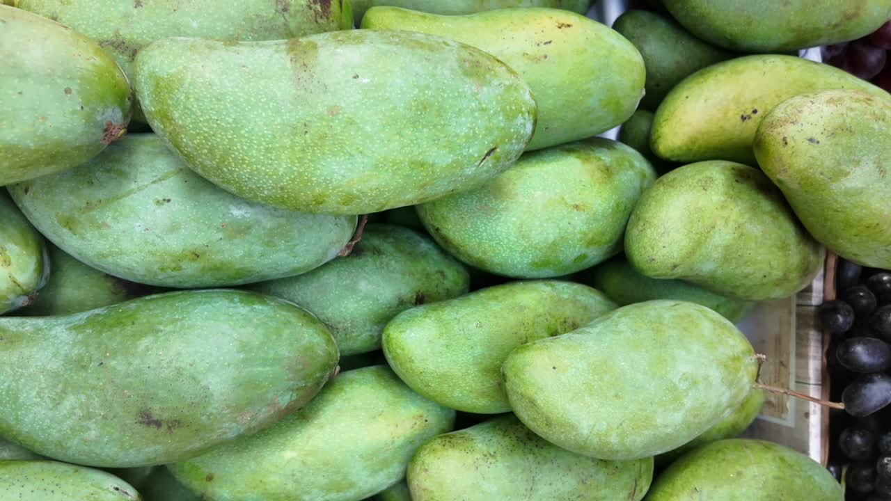 Pile of Green Mangoes