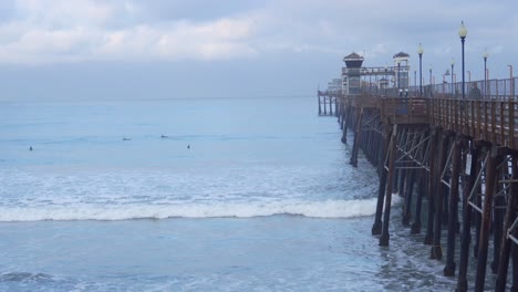 oceanside, california on an overcast morning