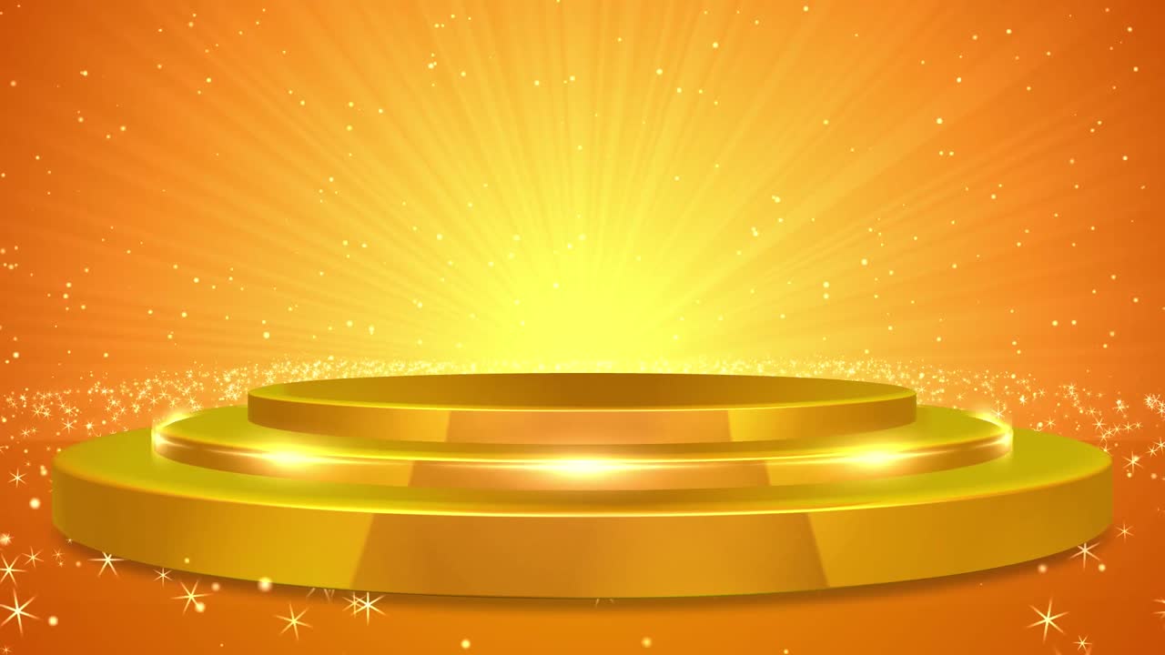 fondo de movimiento abstracto de oro de etapa