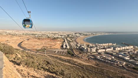 agadir's stunning views: riding the oufella peak cable car and soak in beach panoramas