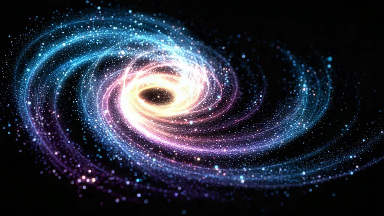 A Captivating Journey Through the Cosmic Depths: Exploring the Mesmerizing Swirl of a Colorful Galaxy in Stunning Detail