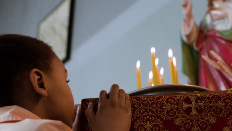 candles in the church