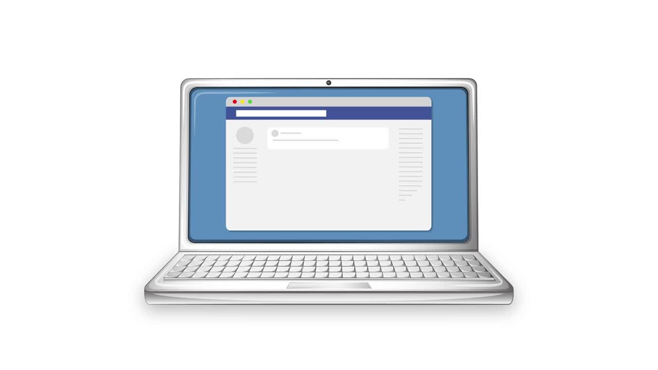 transiciones de la pantalla del portátil entre la carga y el contenido