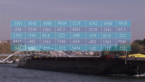 Animation-Der-Datenverarbeitung-über-Fluss-Und-Stadtlandschaft