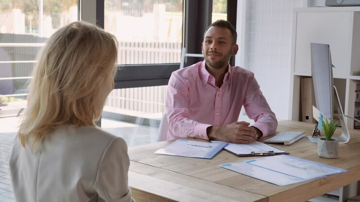 Handshaking employer and employee