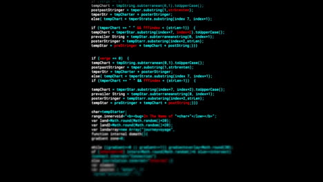 animation of digital data processing over black background
