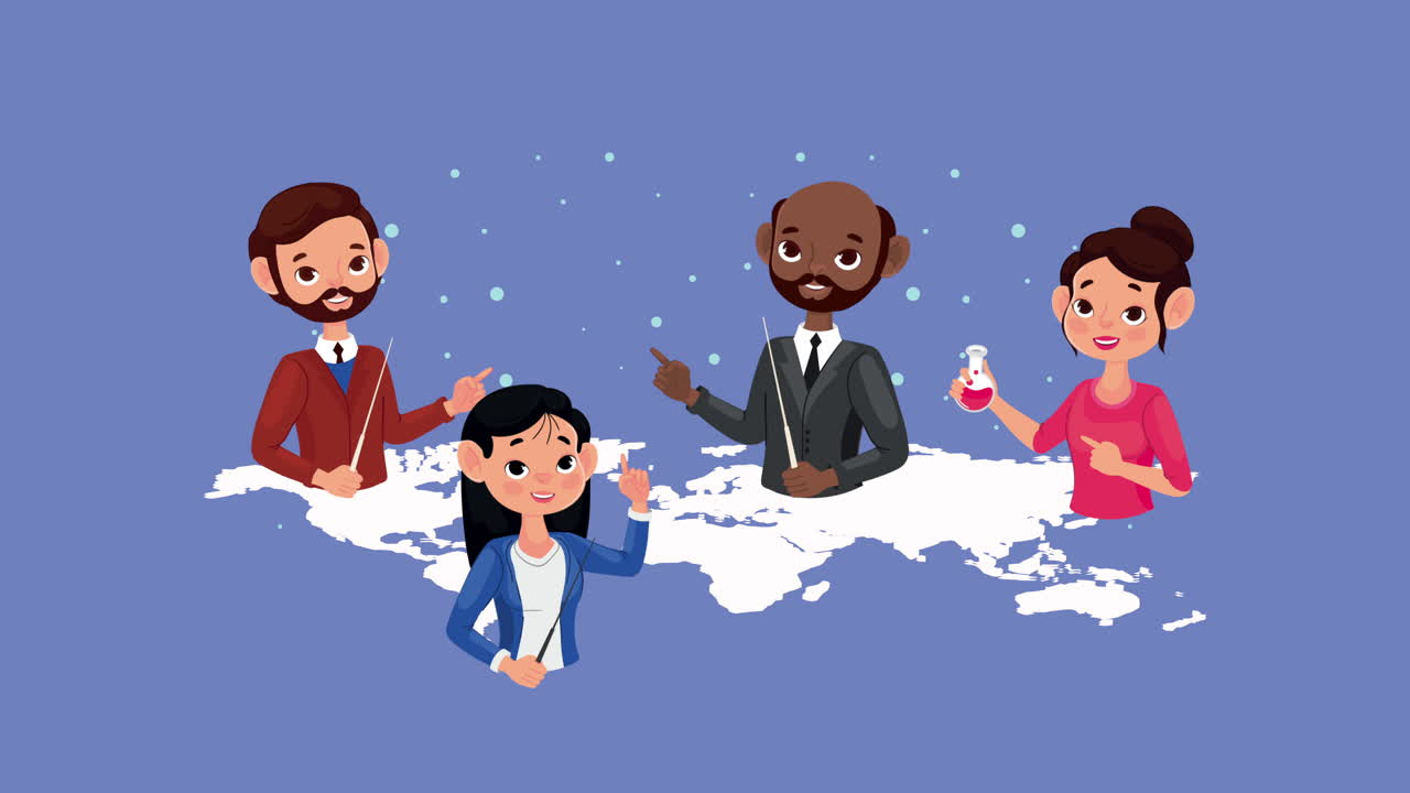 세계 행성 지도의 교사