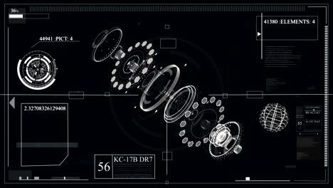 Futuristic interface design. HUD-technology for overlaying video and creating games. hologram