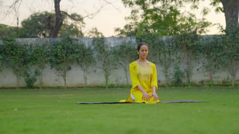 Indian-girl-doing-diamond-yoga-pose