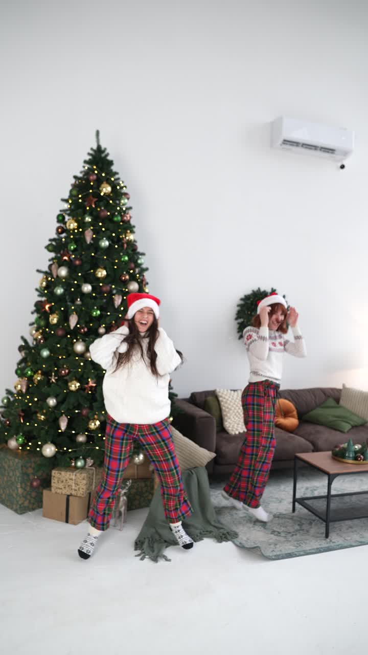 celebración de navidad con amigos