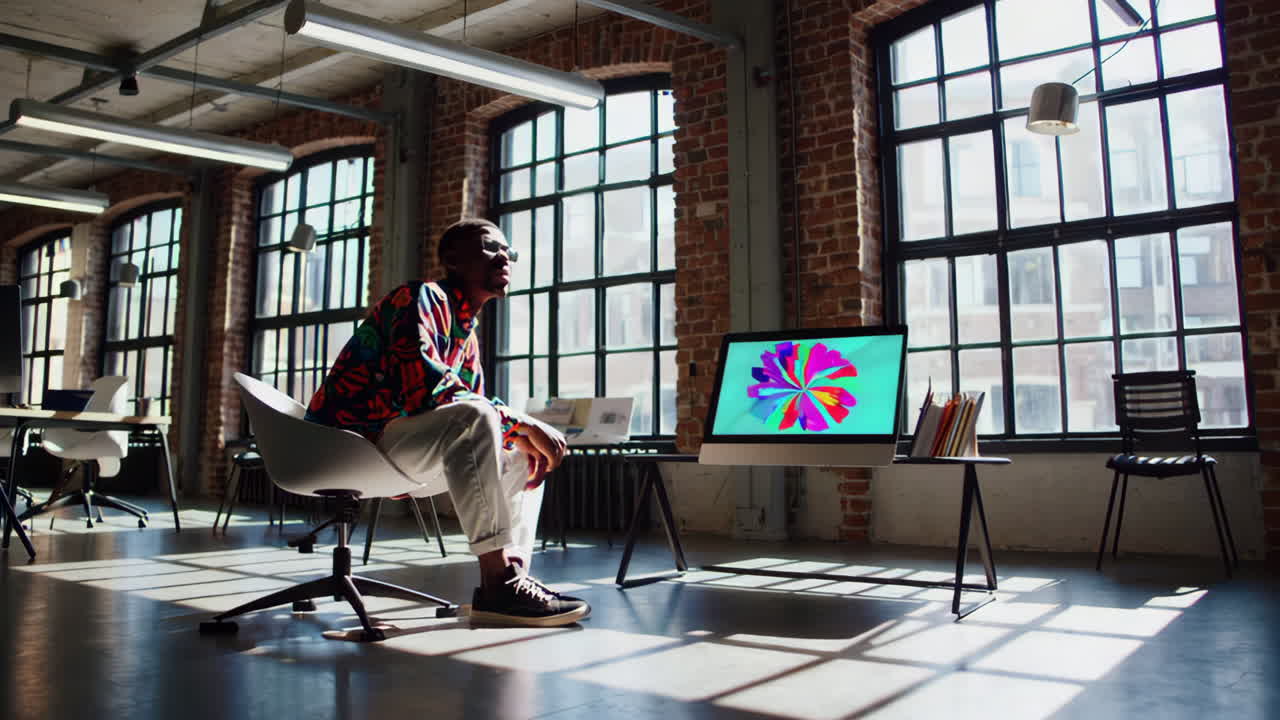 Designer at work in a modern office