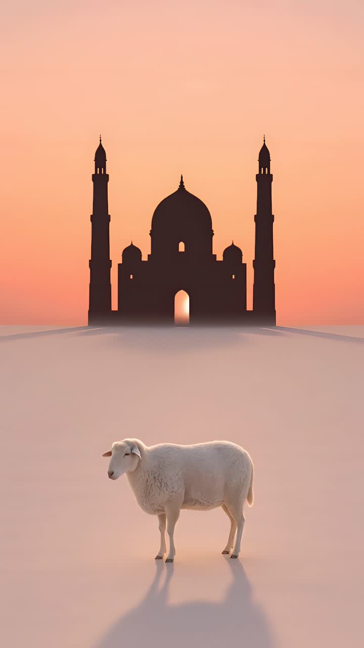 Eid al-Adha Mosque 4K Islamic Background