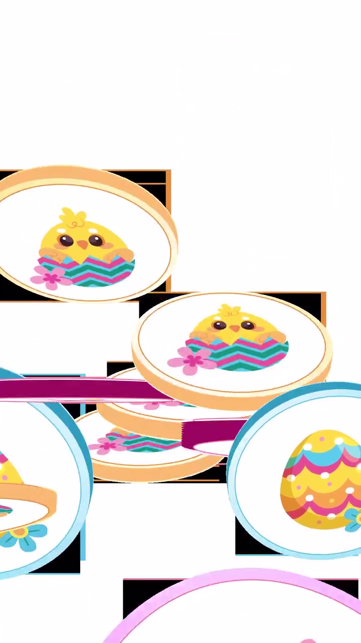 Animated Easter Transitions on alpha channel