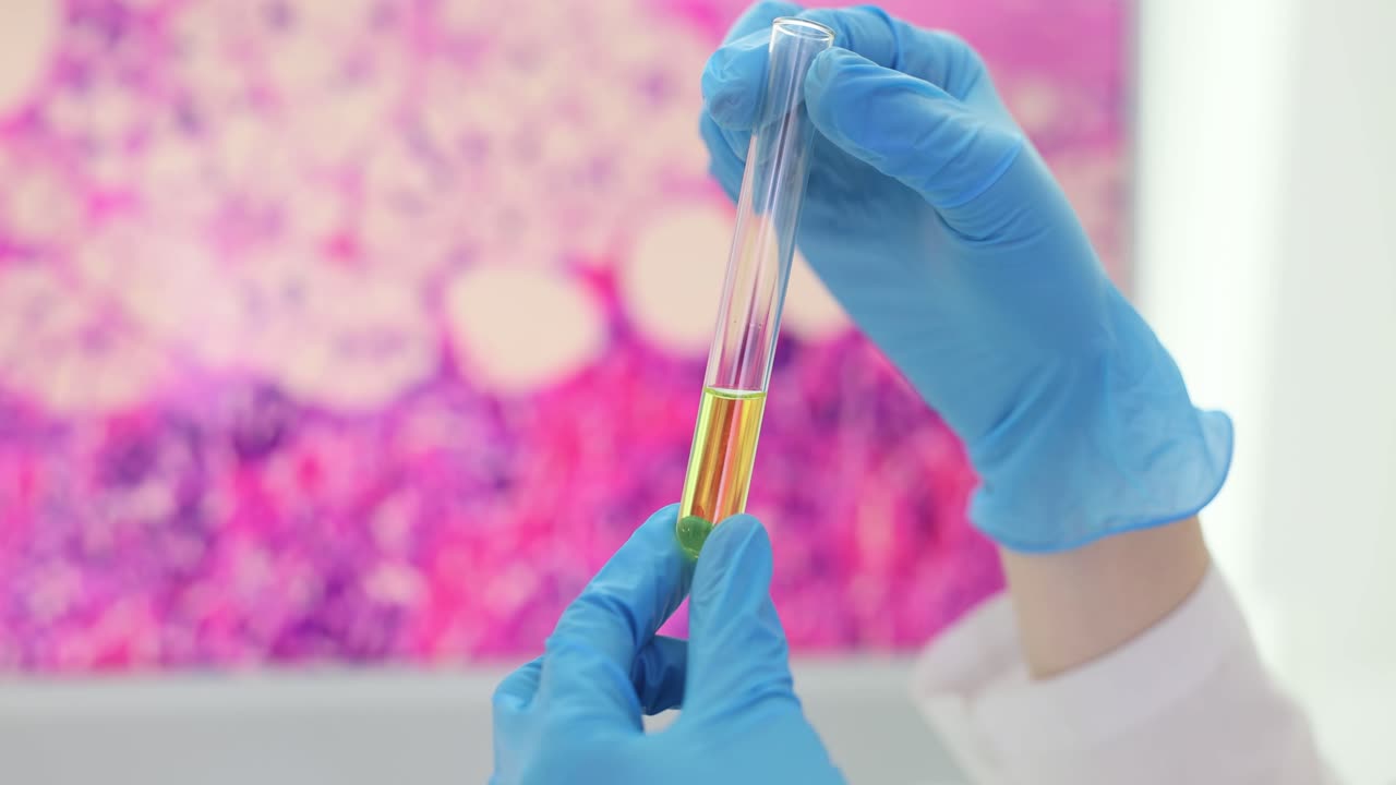 Laboratory Test with Test Tube