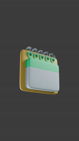 Icono de calendario 3d