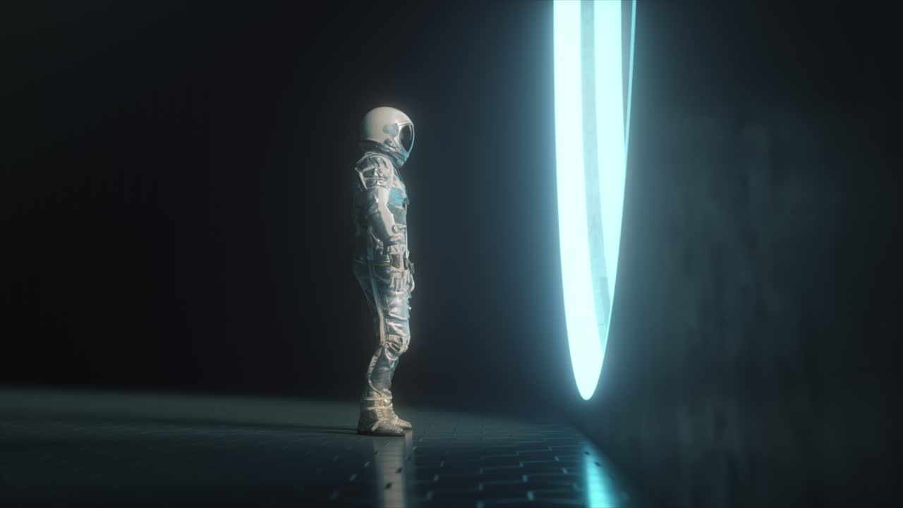 astronauta en un portal