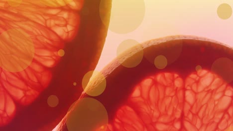 Animation of orange spots over orange