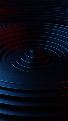 red and blue background with circular design in the center. vertical looped animation