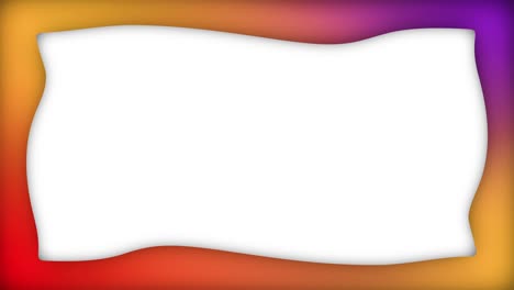 gradient colorful liquid rectangle frame animation