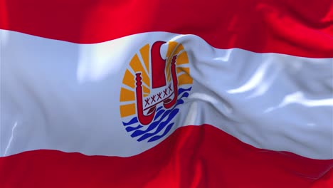 bandera de la polinesia francesa