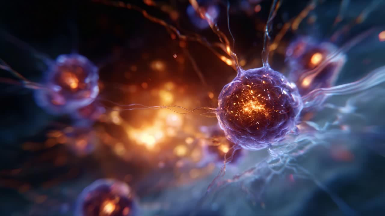 Dynamic Visualization of Neurons Interacting with Light Pulses in a Stunningly Detailed Scientific Animation of Cellular Processes and Brain Activity