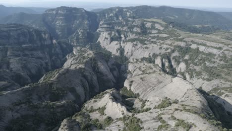 aerial view from rock mountain