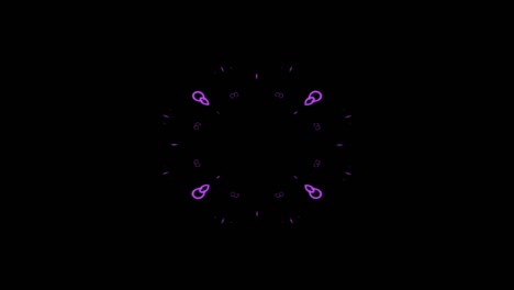 colorido kaleidoscopio patrón de línea gráfica fondo de movimiento.
