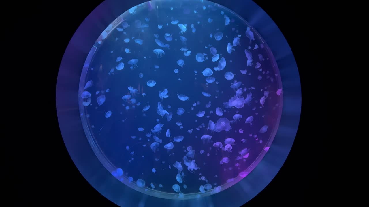 medusas en una ventana de ojo de bala