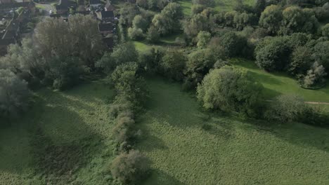 Verdant-Nature-Near-Countryside-Town-In-Wymondham,-Norfolk-England,-UK