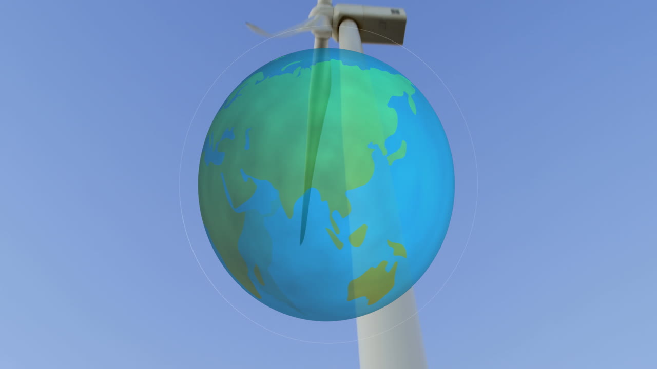 지구에 전력을 생성하고 전송 4k