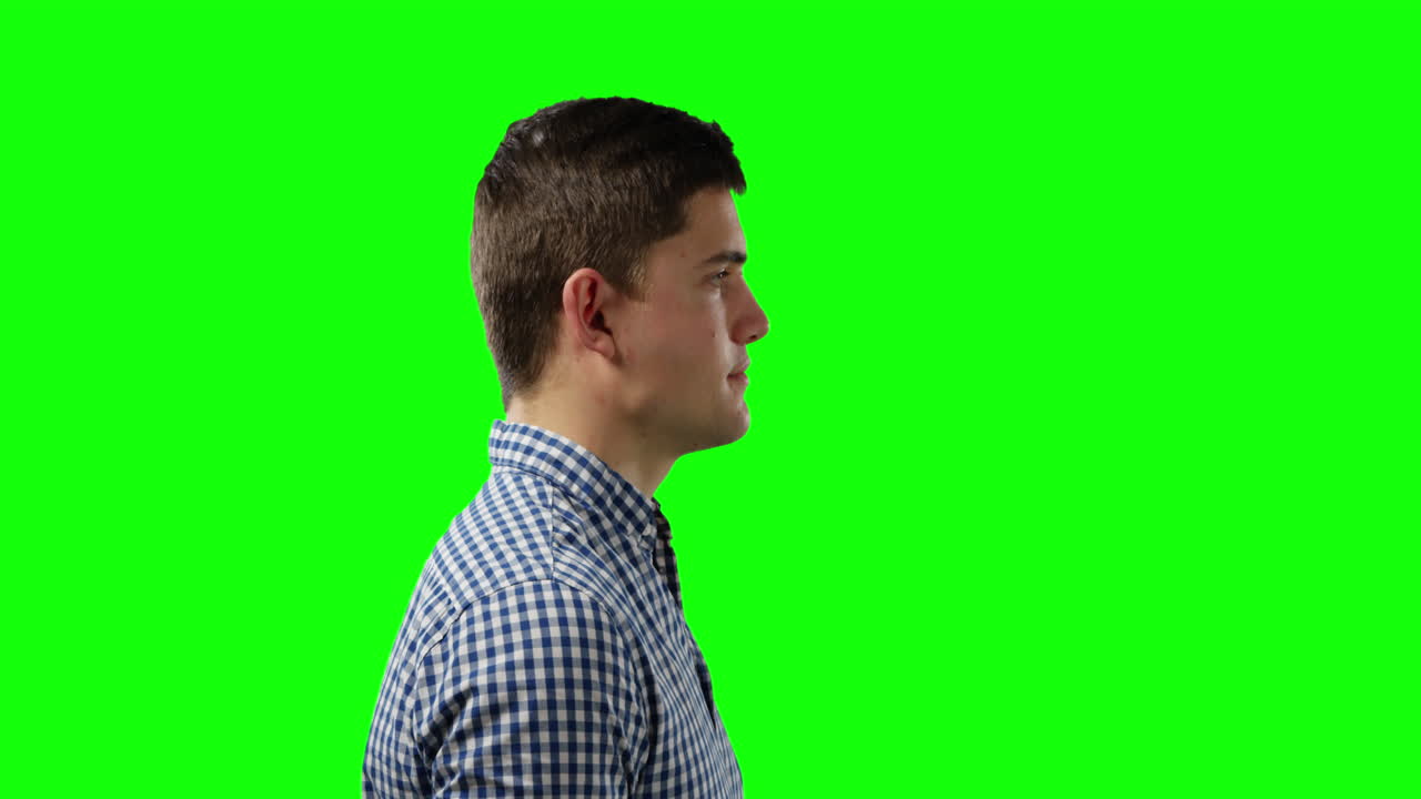 Young man in a shirt