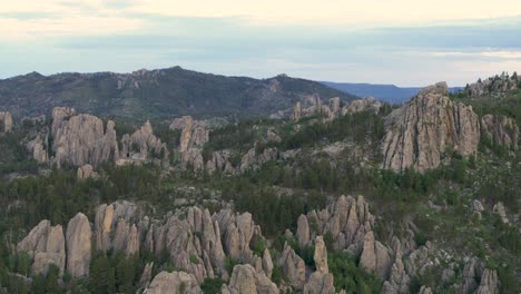 granite peaks in custer state park, south dakota