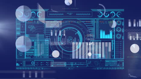 animation of scope scanning and data processing on screen