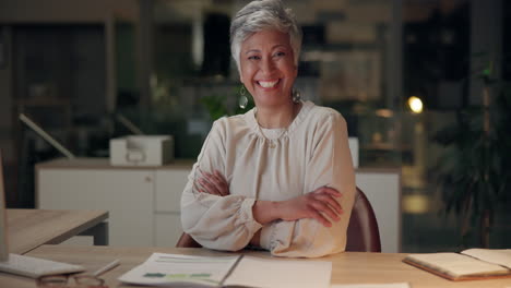 portrait of a smiling businesswoman in her office
