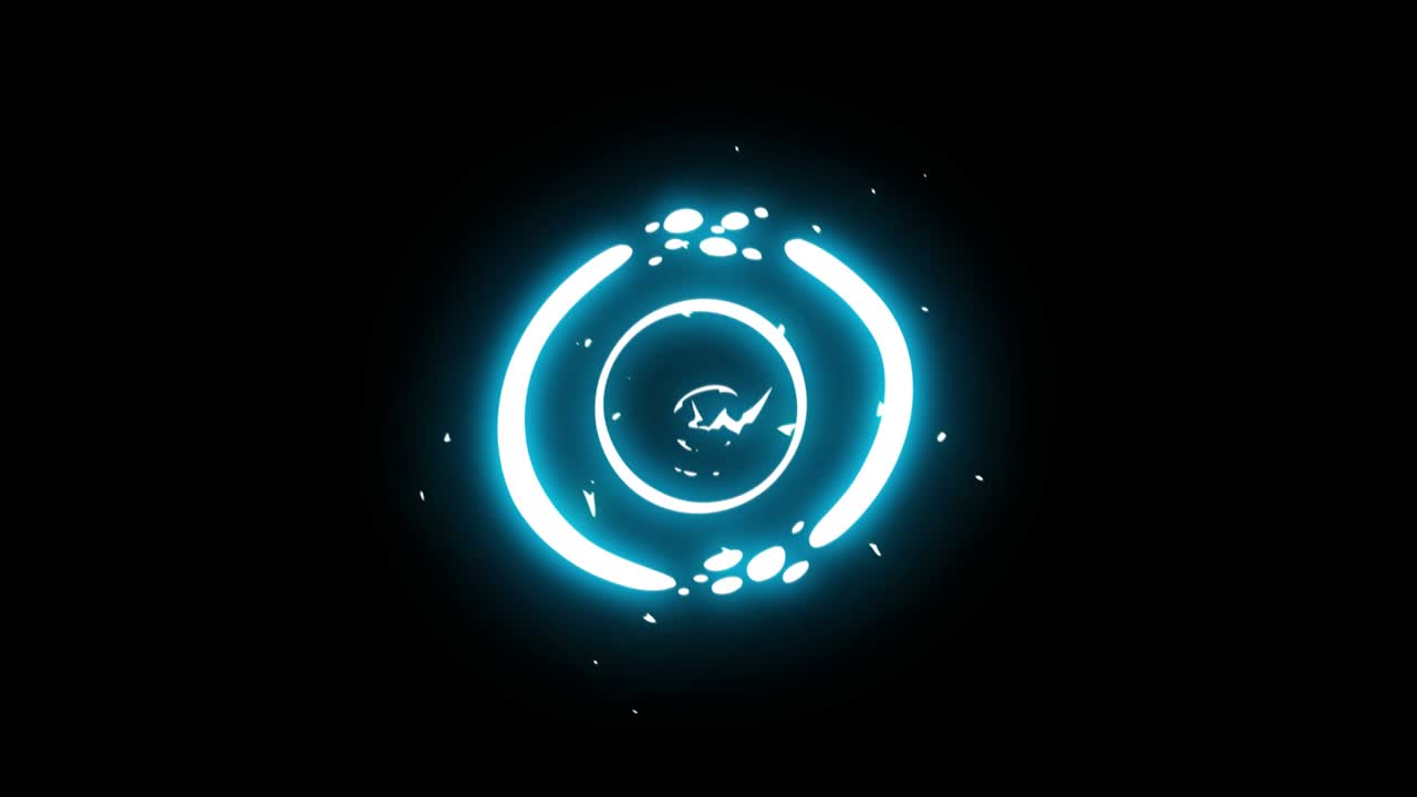 ciclo de bola de trueno de tres pasos animación de dibujos animados eléctricos