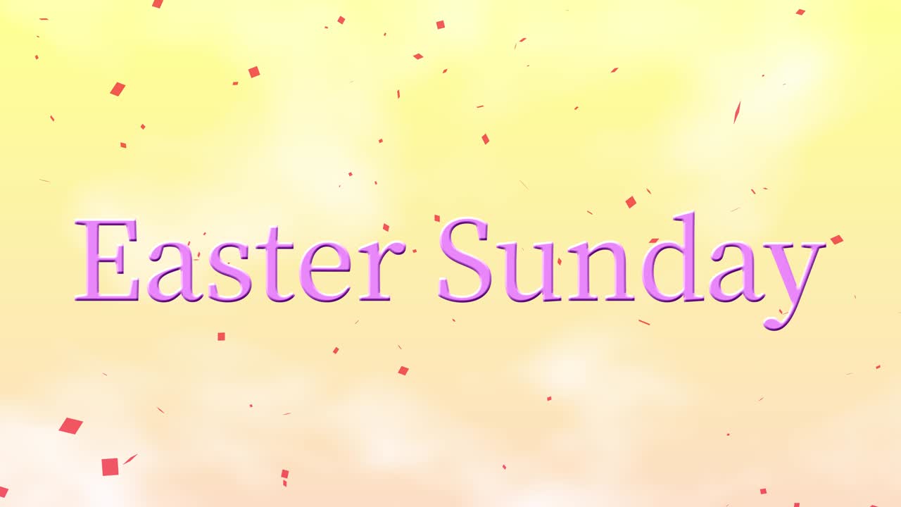 Domenica di Pasqua evento animazione testo motion graphics