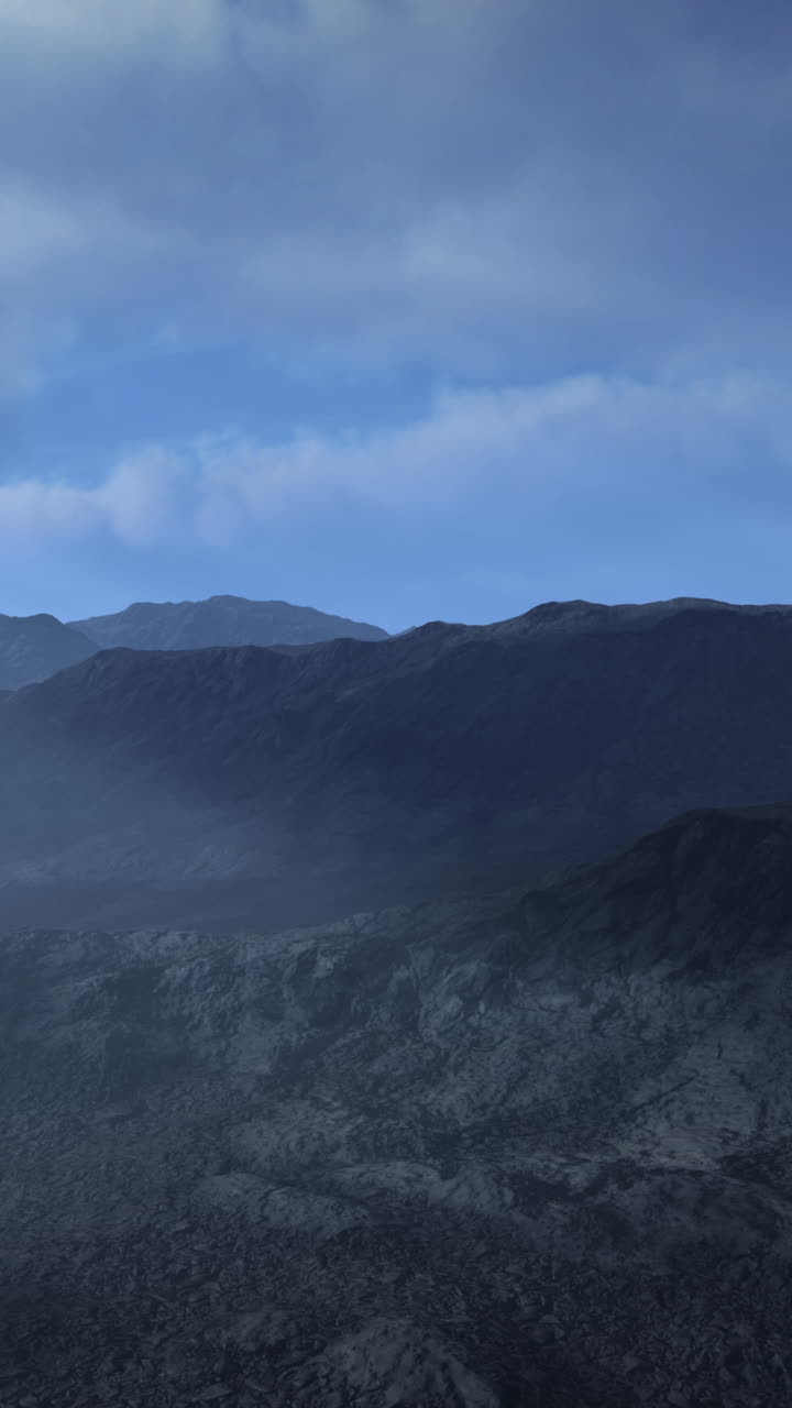 어두운 산악 풍경