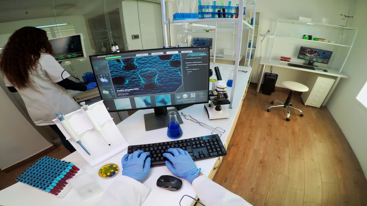 Science laboratory research and experiments