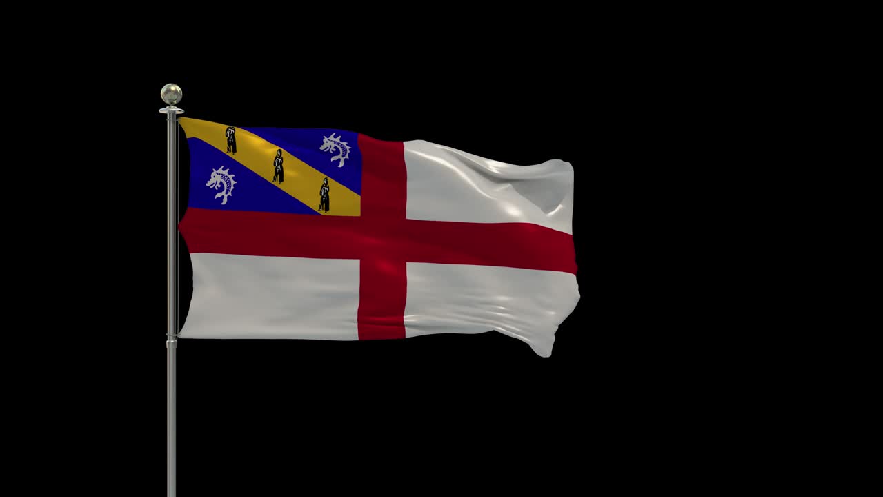 varios tipos de banderas ondeando la bandera nacional en el poste, la bandera de la mesa